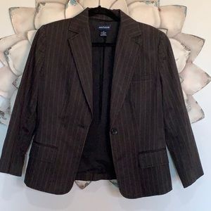 Striped dark gray Ann Taylor blazer size 6